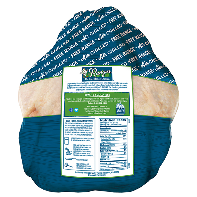 Organic Air-Chilled Whole Roasting Chicken