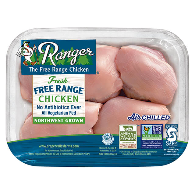 RANGER® Free Range Boneless Skinless Chicken Thighs