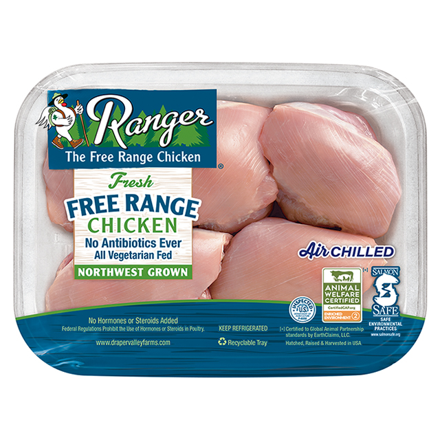 RANGER® Free Range Boneless Skinless Chicken Thighs