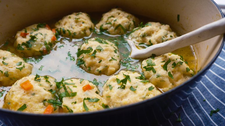 Chicken and Cornmeal Dumpling