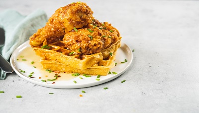 Fried Chicken & Savory Northwest Waffles