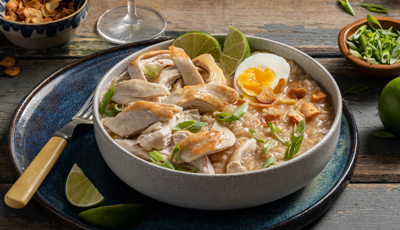 Filipino-Style Chicken and Rice Porridge