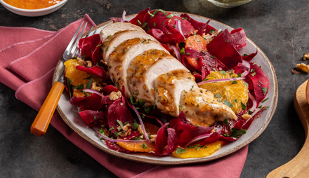 Citrus Roasted Chicken with Orange and Beet Salad