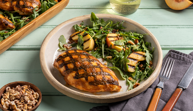 Bourbon Peach Grilled Chicken