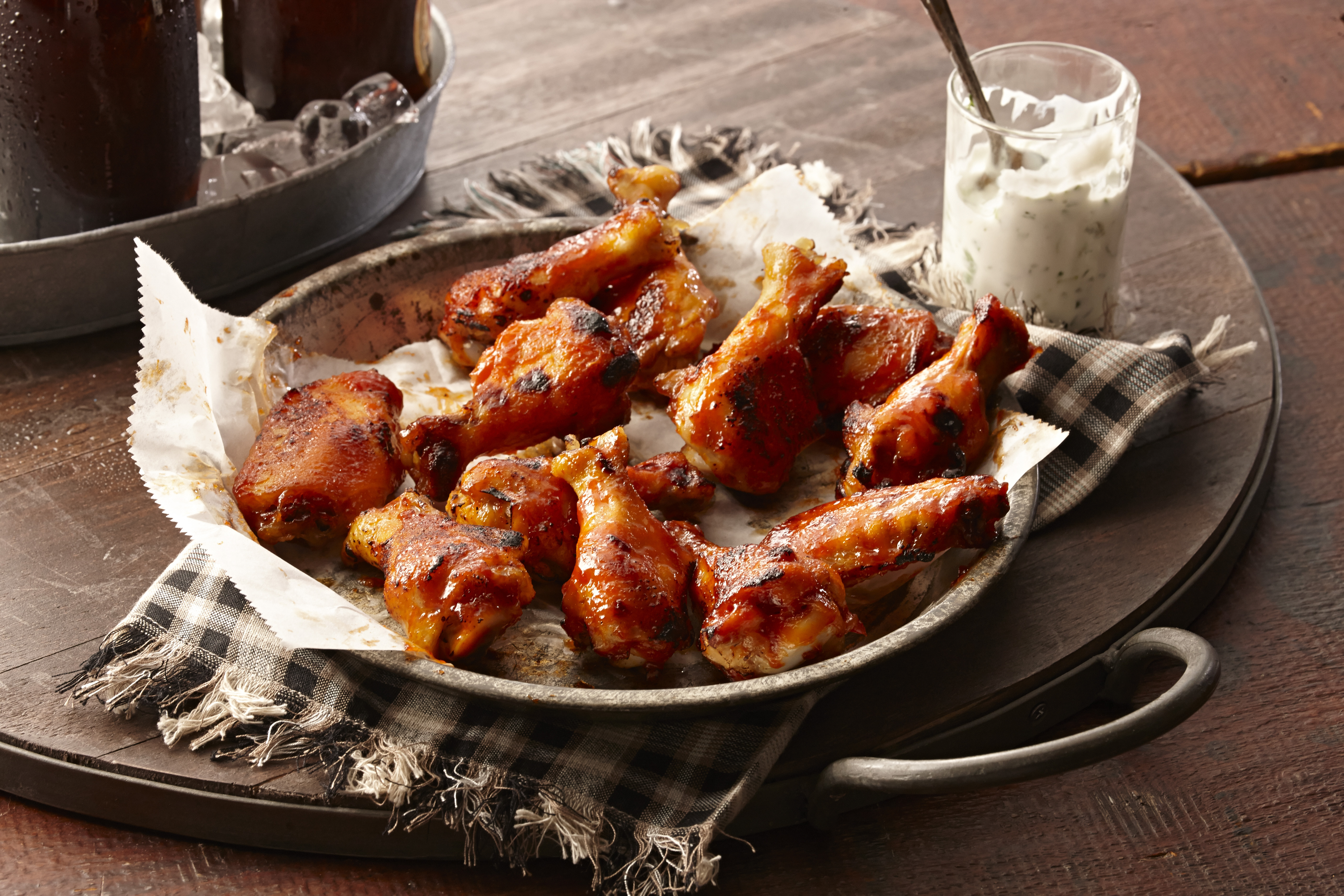 Grilled Honey Sriracha Wings