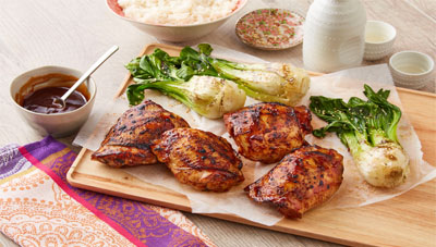 Honey Garlic Grilled Chicken Thighs