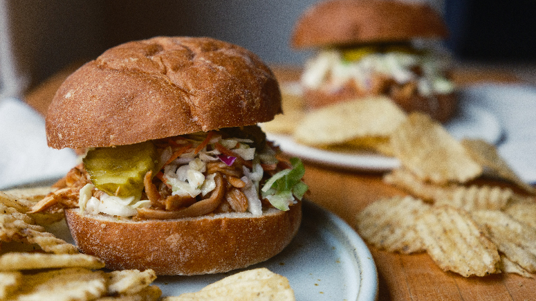 Pulled BBQ Chicken Sandwiches