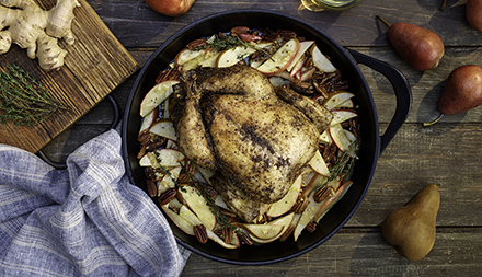 Winter Spiced Chicken with Apples and Pears