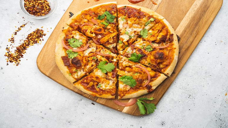 Fall-Spiced BBQ Chicken Pizza