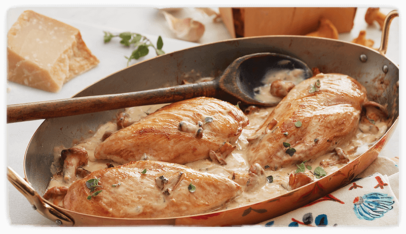 Saut ed Chicken Breast Mushroom Sauce