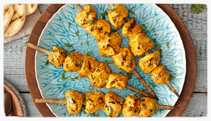 Tandoori Style Chicken Kabobs