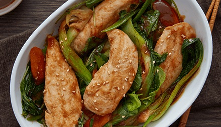 Chicken and Bok Choy Stir Fry