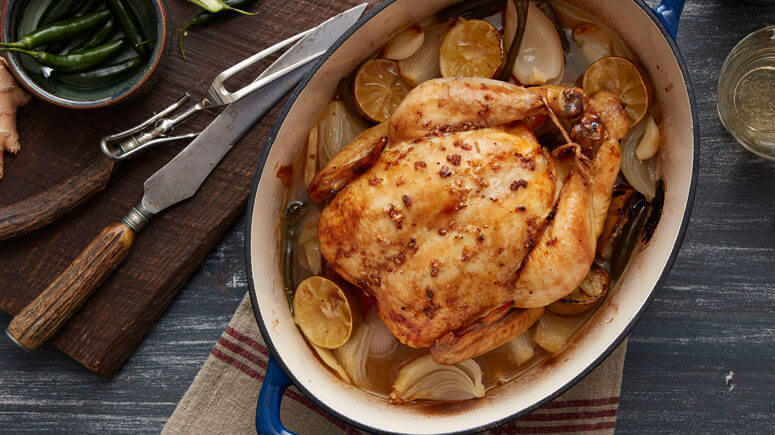 Ginger Roasted Whole Chicken