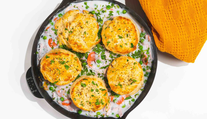 One Skillet Ranger Chicken Pot Pie