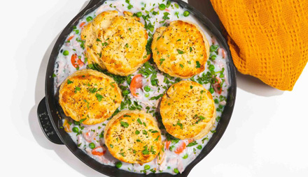 One Skillet Ranger Chicken Pot Pie