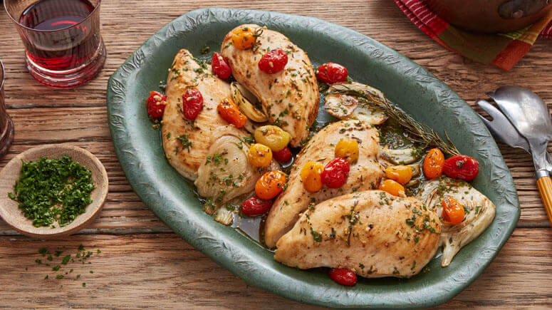 Sauteed Chicken Breast with Fennel and Rosemary