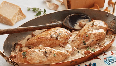 Sautéed Chicken Breast & Mushroom Sauce