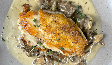 Chicken with Wild Mushroom Pan Sauce